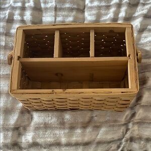 Woven Tan Storage Basket